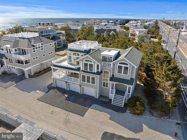 bird's eye view with a residential view