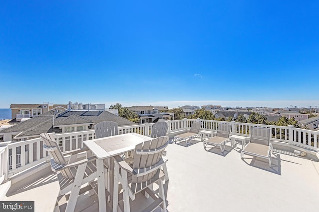 view of patio with a residential view