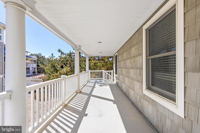 balcony with a porch