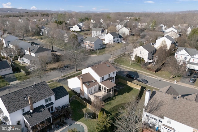 birds eye view of property featuring a residential view