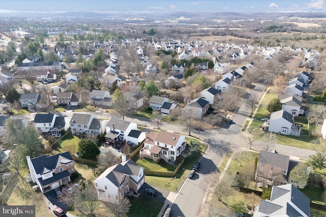 birds eye view of property featuring a residential view