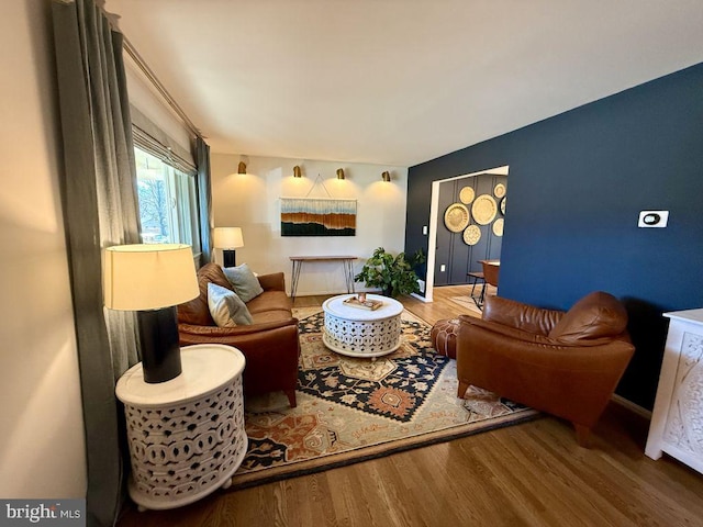 living room featuring wood finished floors