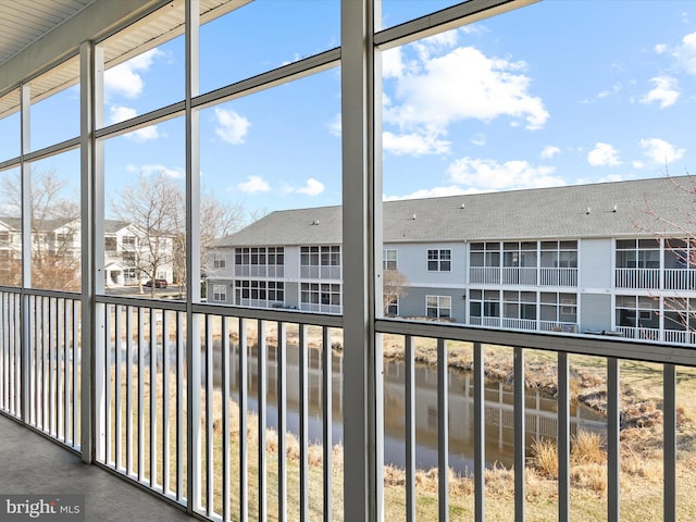 exterior space with a residential view