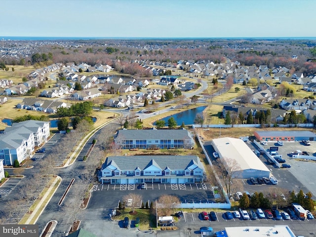 aerial view featuring a residential view