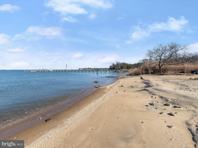 water view with a beach view