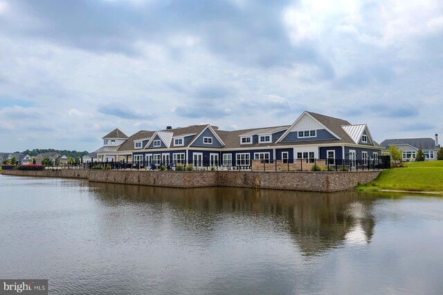 property view of water featuring a residential view