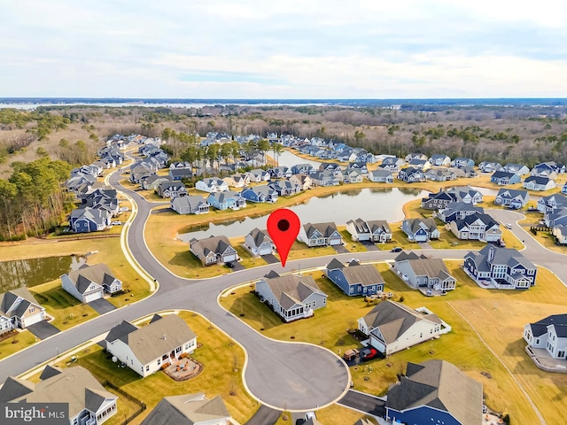 birds eye view of property featuring a residential view