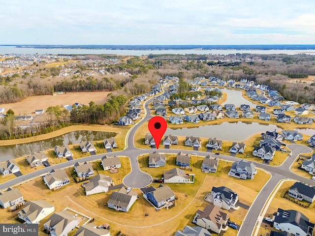 drone / aerial view featuring a residential view