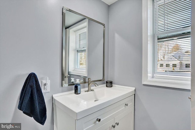 bathroom featuring vanity