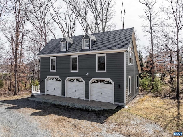 garage with a garage