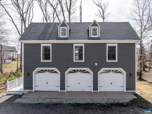 garage with a garage