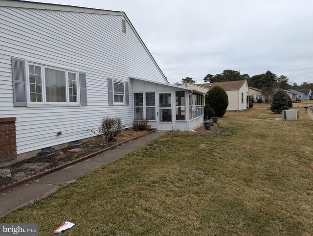 exterior space with a sunroom