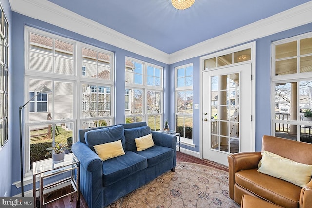 view of sunroom / solarium