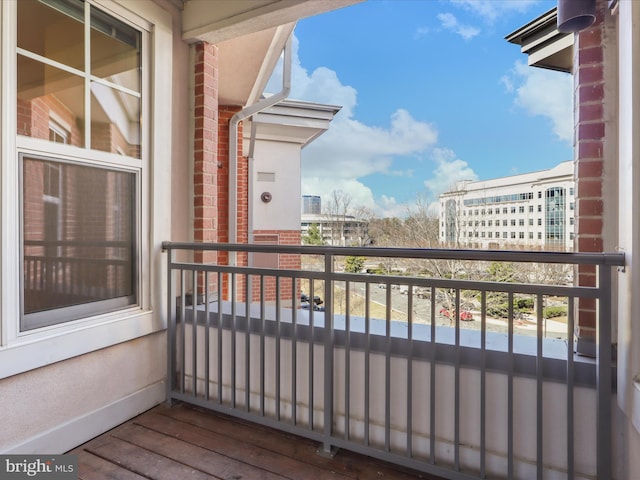 view of balcony