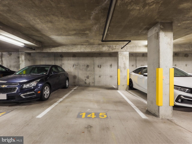 view of parking deck