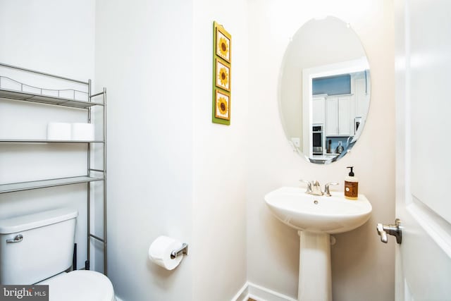 half bath with toilet