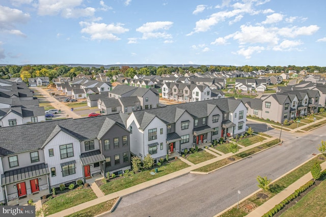 birds eye view of property featuring a residential view