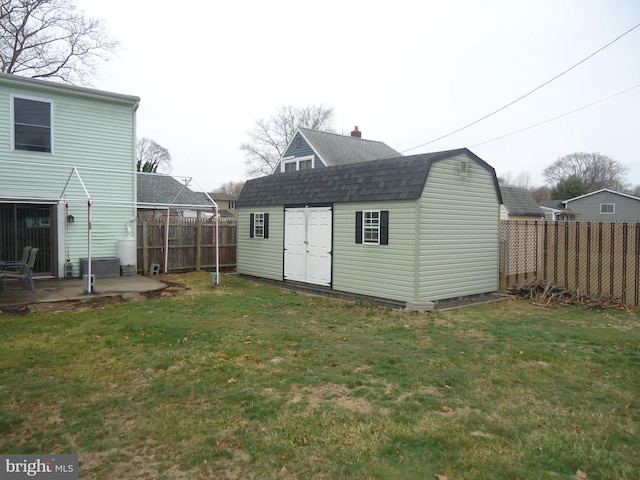 exterior space with a fenced backyard