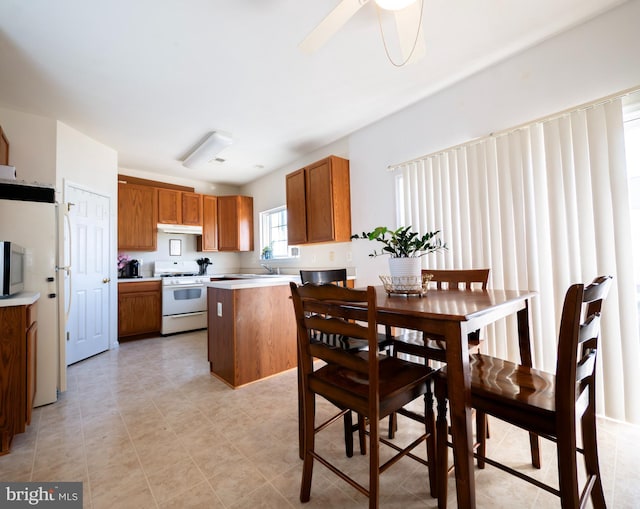 view of dining area