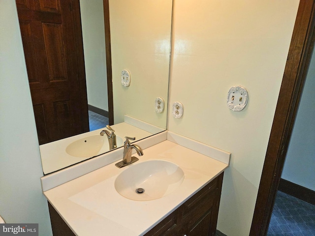 bathroom with vanity