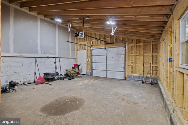 8359 Elm Rd, Millersville, MD 21108 - garage featuring a garage door opener