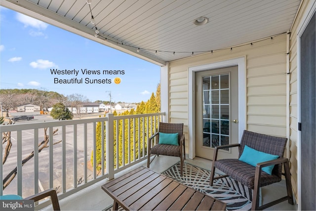 view of balcony