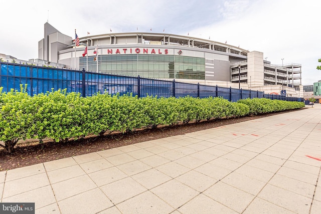 exterior space with fence
