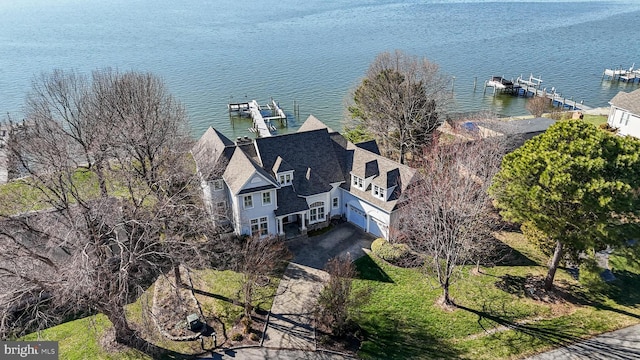 11520 Magnolia Ct, Issue, MD 20645 - view from above of property with a nearby body of water