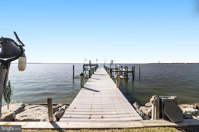 11520 Magnolia Ct, Issue, MD 20645 - dock with a water view and boat lift