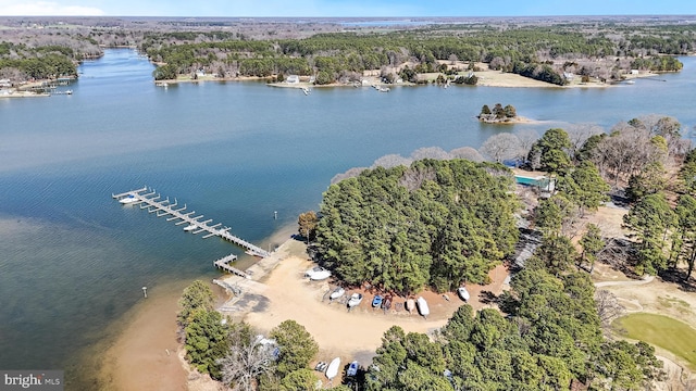 11520 Magnolia Ct, Issue, MD 20645 - aerial view of property's location with a large body of water and a heavily wooded area