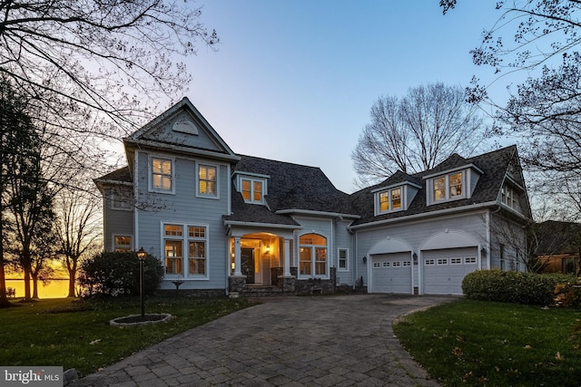 11520 Magnolia Ct, Issue, MD 20645 - shingle-style home with asphalt driveway, a front yard, and a shingled roof