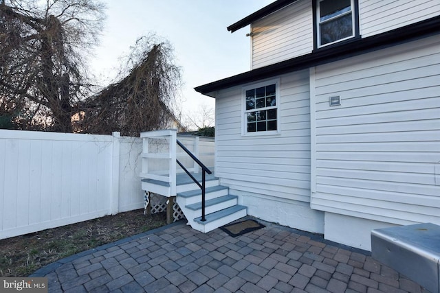 view of patio / terrace with a fenced backyard