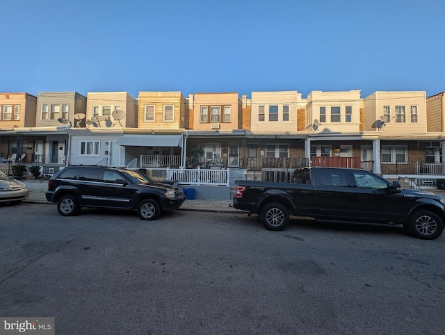 view of property with a residential view