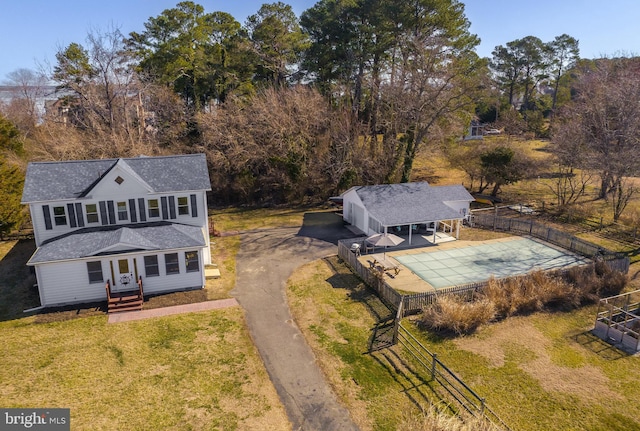 birds eye view of property