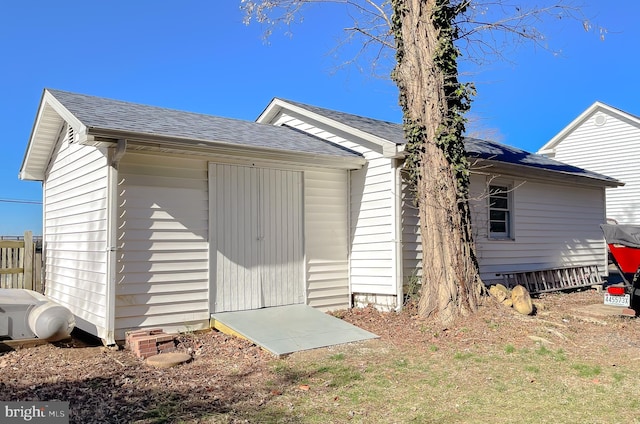 view of outbuilding