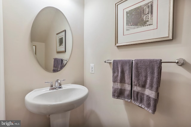 bathroom with a sink