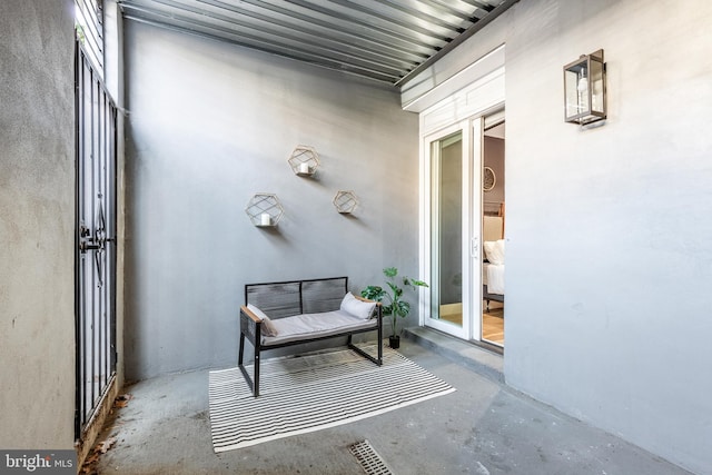 view of patio / terrace featuring visible vents