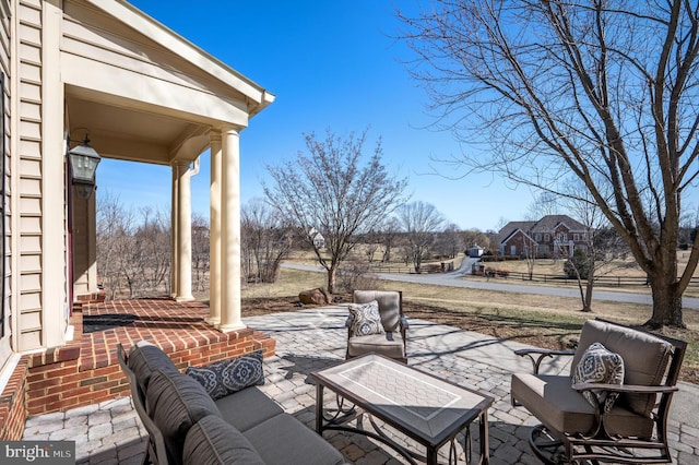 view of patio / terrace with outdoor lounge area