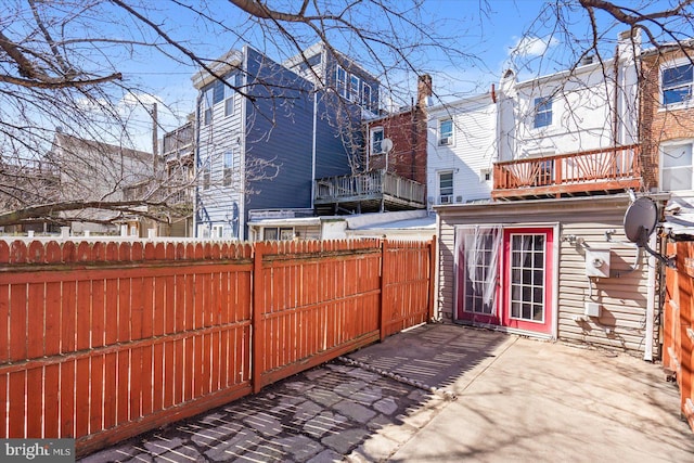 view of patio with fence