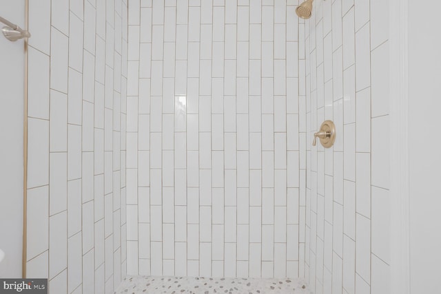 details with tiled shower