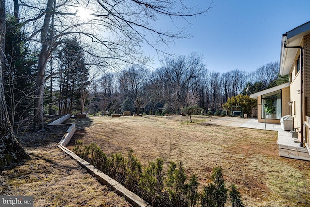 view of yard with a patio