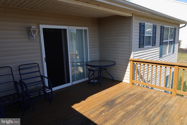 view of wooden terrace