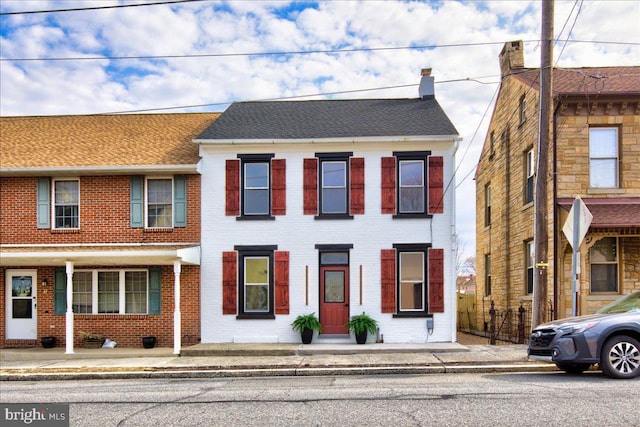 multi unit property with brick siding