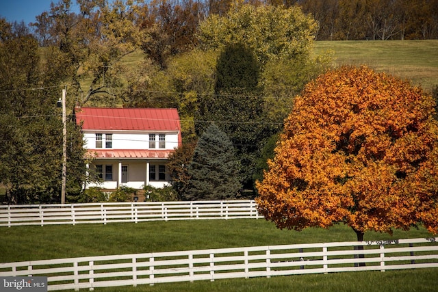 exterior space with fence