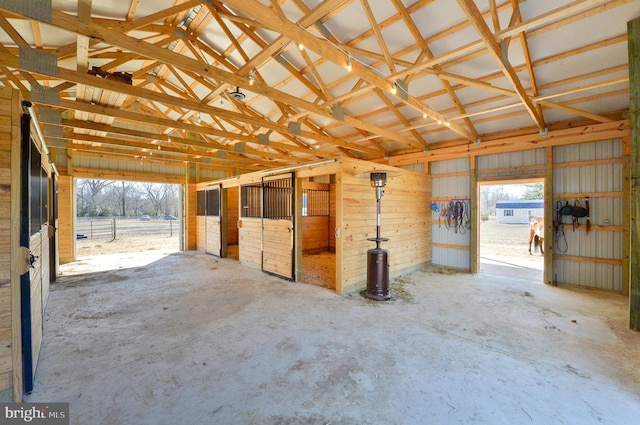 view of horse barn