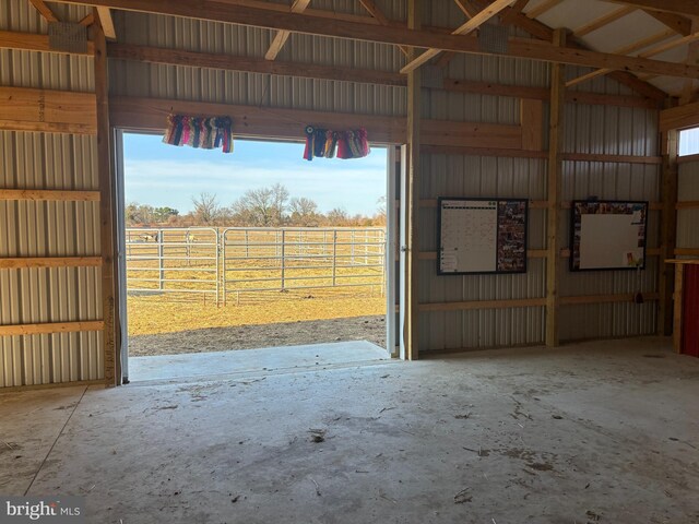 view of horse barn