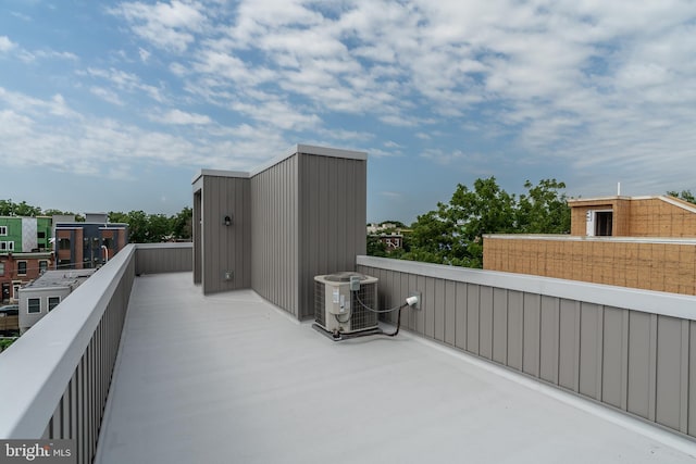 balcony with central AC