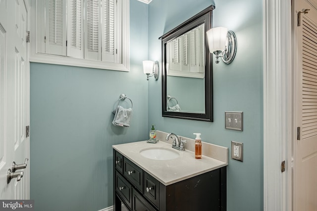 bathroom featuring vanity