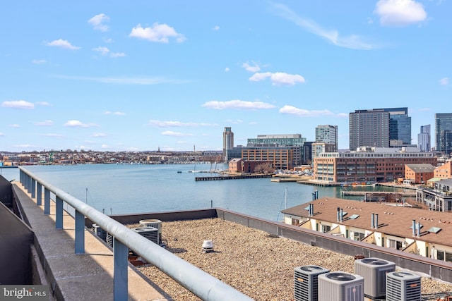 water view featuring a view of city