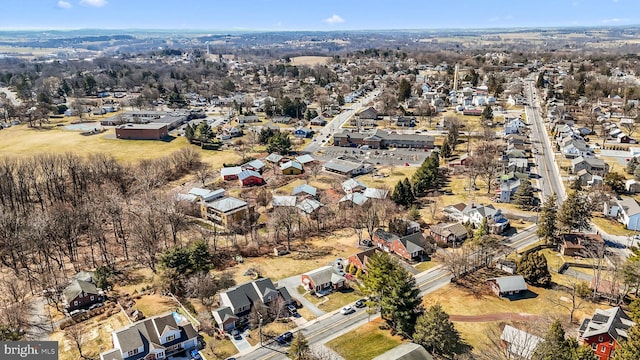 drone / aerial view with a residential view